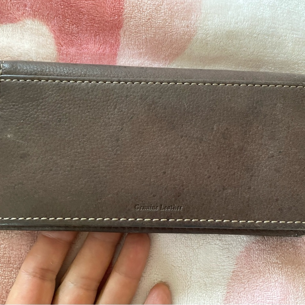 Fossil Popstitch Espresso NWT Wallet & Preowned Checkbook Wallet - Picture 9 of 16
